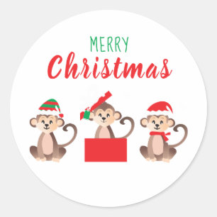 Vroegere kerstcadeautjes kerstPetten Ronde Sticker