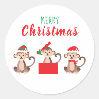 Vroegere kerstcadeautjes kerstPetten Ronde Sticker