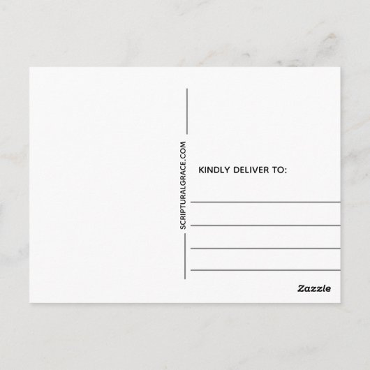 Vroegere kerstcrossscripts briefkaart (Achterkant)