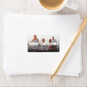 Vroegere kerstdag met feestdag Foto retour-adres Etiket (Insitu)