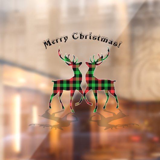 Vroegere kerstdecoratie Happy-klanten Raamsticker (Vel 2)