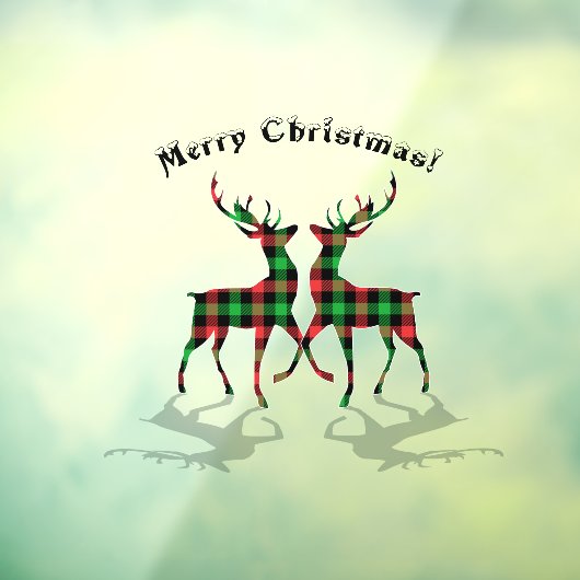 Vroegere kerstdecoratie Happy-klanten Raamsticker (Vel 3)