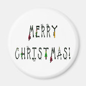 Vroegere kerstdecoratie Lettertype Magneet (Voorkant)