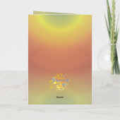 Vroegere kerstfamilie Copa de Oro Feestdagen Kaart (Achterkant)