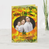 Vroegere kerstfamilie Copa de Oro Feestdagen Kaart (Voorkant)