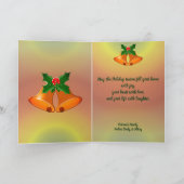 Vroegere kerstfamilie Copa de Oro Feestdagen Kaart (Binnen)