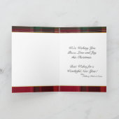 Vroegere kerstfamilie feestdagen kaart (Binnen)