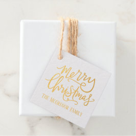 Vroegere kerstfamilienaam bedankjes labels