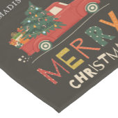 Vroegere kerstfamilienaam Lumberjack Pset Korte Tafelloper (Hoek)