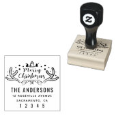 Vroegere kerstfamilienaam Naam Terug Adres Rubberstempel (Gestempeld)
