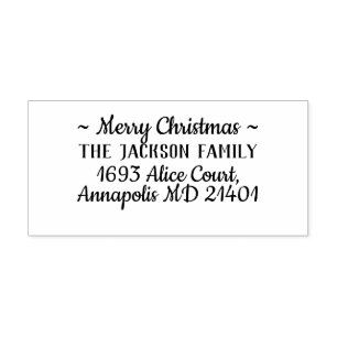 Vroegere kerstfamilienaam rubberstempel