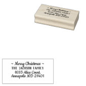 Vroegere kerstfamilienaam rubberstempel (Gestempeld)