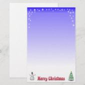 Vroegere kerstfeestartikelen briefpapier (Voorkant / Achterkant)