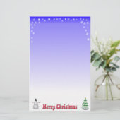 Vroegere kerstfeestartikelen briefpapier (Staand voorkant)