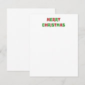 Vroegere kerstfeestartikelen kaart (Voorkant / Achterkant)