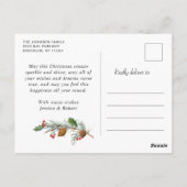 Vroegere kerstfeestdag 4 PHOTO Collage Greeting Briefkaart (Achterkant)