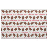 Vroegere kerstfeestdag Gingerbrood Man Mannen Food Stof (Fat Quarter)