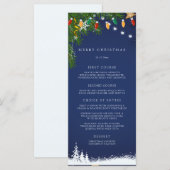 Vroegere kerstfeestdag menu (Voorkant / Achterkant)