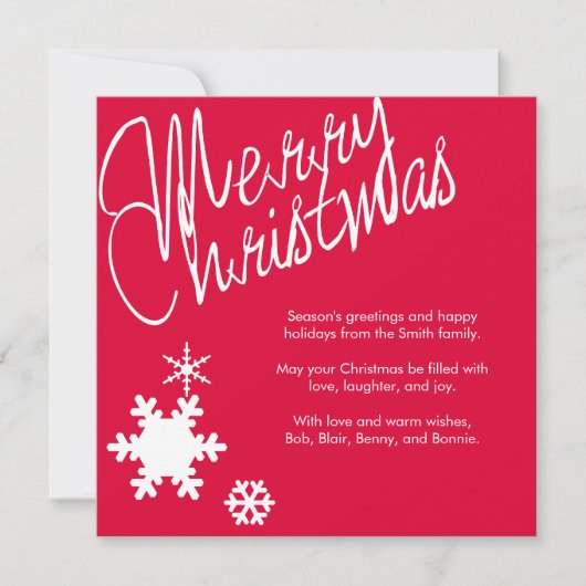 Vroegere kerstfeestdag met kaartje feestdagenkaart (Voorkant)