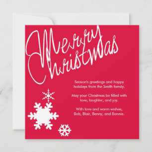 Vroegere kerstfeestdag met kaartje feestdagenkaart