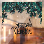 Vroegere kerstfeestdag raamsticker (Vel 2)