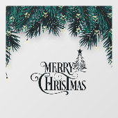 Vroegere kerstfeestdag raamsticker (Vel)