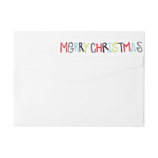 Vroegere kerstfeestdag Terug-adreslabel invullen (Achterkant)