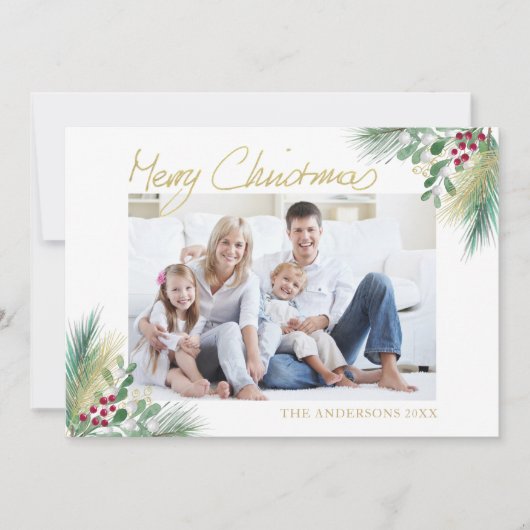 Vroegere kerstfeestdagen feestdagenkaart (Voorkant)