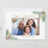 Vroegere kerstfeestdagen feestdagenkaart (Voorkant)