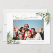 Vroegere kerstfeestdagen feestdagenkaart (Voorkant)