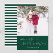 Vroegere kerstfeestdagen met feestelijke fotokaart feestdagenkaart (Voorkant / Achterkant)