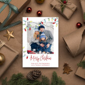 Vroegere kerstfeestdagen met feestelijke tekenmerk feestdagenkaart