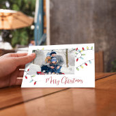 Vroegere kerstfeestdagen met feestelijke tekenmerk feestdagenkaart