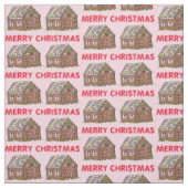 Vroegere kerstfeestdagen stof (Swatch)