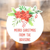 Vroegere kerstfeestflesjes Naam Raamsticker (Vel 2)