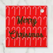 Vroegere kerstFolie Favor Tag (Achterkant)