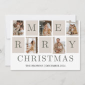 Vroegere kerstfoto feestdagenkaart (Voorkant)