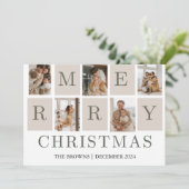 Vroegere kerstfoto feestdagenkaart (Staand voorkant)