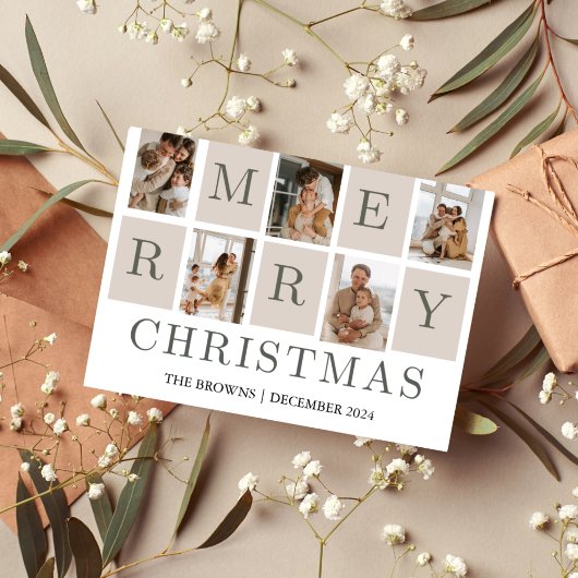 Vroegere kerstfoto feestdagenkaart