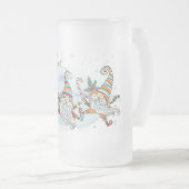 Vroegere kerstgnomen Mok van glas (Voorkant rechts)