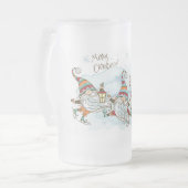 Vroegere kerstgnomen Mok van glas (Voorkant links)