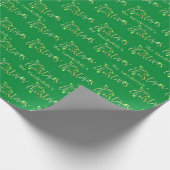 Vroegere kerstgouden achtergrond cadeaupapier (Hoek)