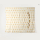 Vroegere kerstgouden sterren Achtergrond Wandkleed (Voorkant (horizontaal))