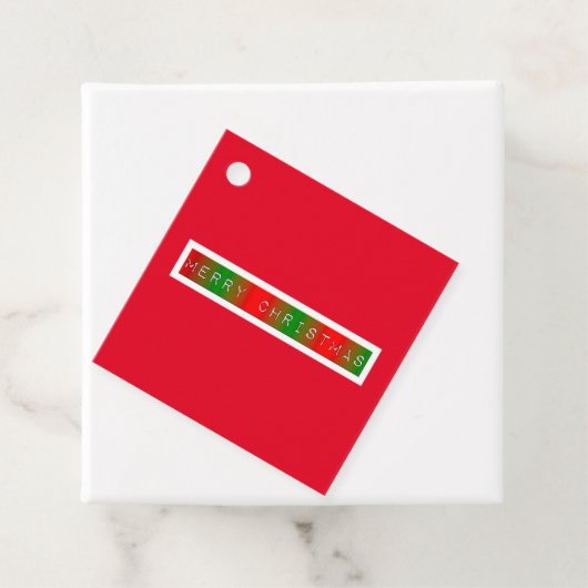 Vroegere kerstgradiënt bedankjes labels (In situ)