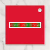 Vroegere kerstgradiënt bedankjes labels (Achterkant)