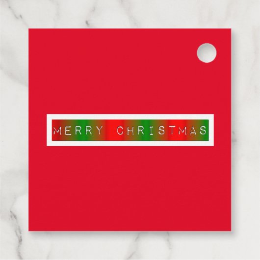 Vroegere kerstgradiënt bedankjes labels (Achterkant)