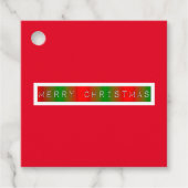 Vroegere kerstgradiënt bedankjes labels (Voorkant)