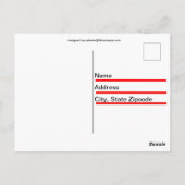 Vroegere kerstgradiënt briefkaart (Achterkant)