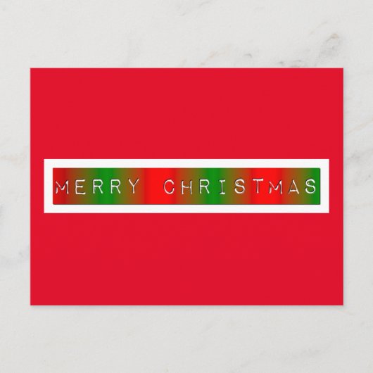 Vroegere kerstgradiënt briefkaart (Voorkant)