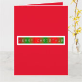 Vroegere kerstgradiënt kaart (Gele Bloem)